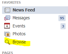 Facebook Browse