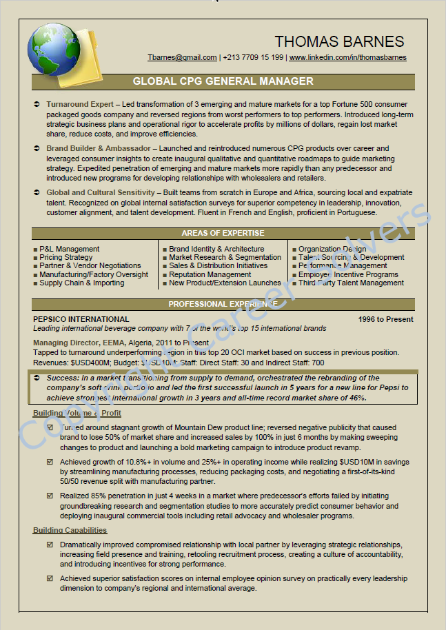 Resumes & Self-Marketing Collateral - Career Solvers Resumes & Self-Marketing Collateral - Career Solvers